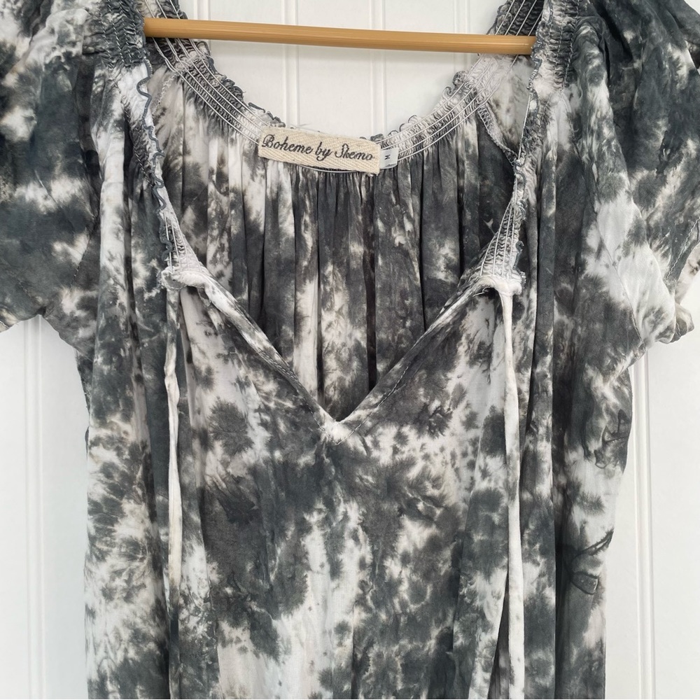 OCEANIA Gypsy Dress by Skemo - Dark Grey Tie Dye Medium - Picture 9 of 14